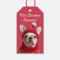 Pas Un Autre Chandail ! Tag cadeau de Bulldog fran