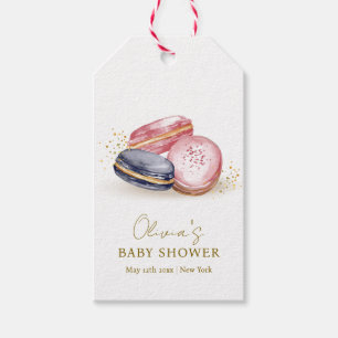 Étiquettes-cadeau Pastel Bonjour Bébé Baby shower Français Macarons