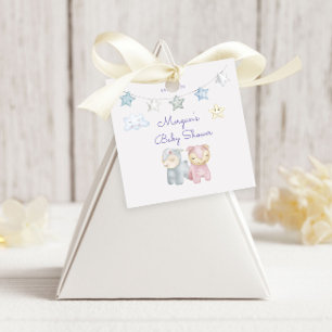 Étiquettes Cadeau Pastel Plush Toy Baby shower Monogramme personnali