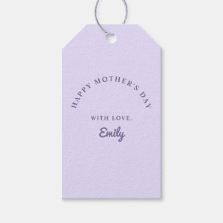 Étiquettes-cadeau Pastel Purple fête des mères