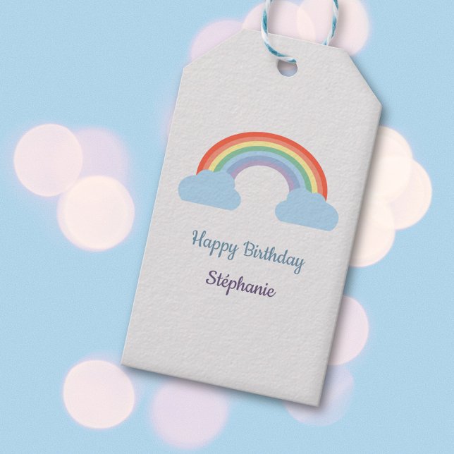 Étiquettes-cadeau Pastel Rainbow (Pastel Rainbow Gift Tag)