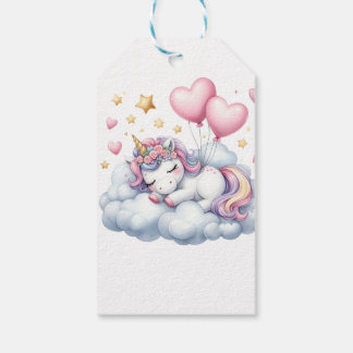 Étiquettes-cadeau Pastel Unicorn