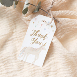 Étiquettes-cadeau Pastel Unicorn Anniversaire