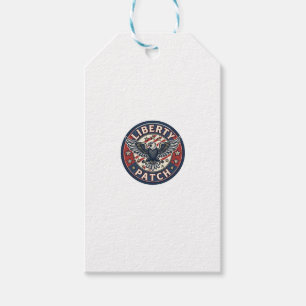 Étiquettes-cadeau Patch de liberté patriotique Broderie