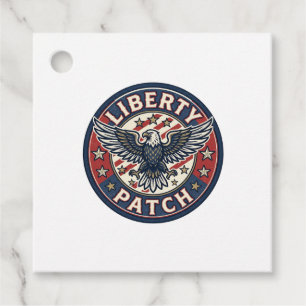 Étiquettes Cadeau Patch de liberté patriotique Broderie