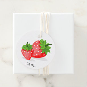 Étiquettes Cadeau Patch fraise