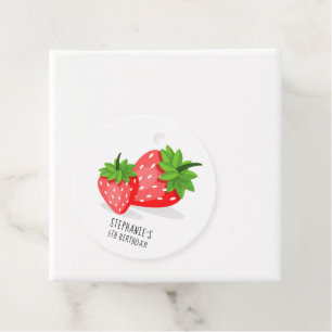 Étiquettes Cadeau Patch fraise