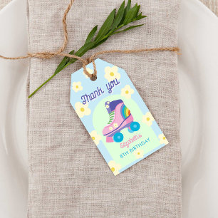 Étiquettes-cadeau Patinage à rouleaux rétros Anniversaire Fête