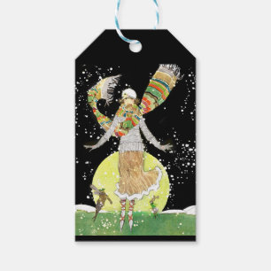 Étiquettes-cadeau Patineur Art déco