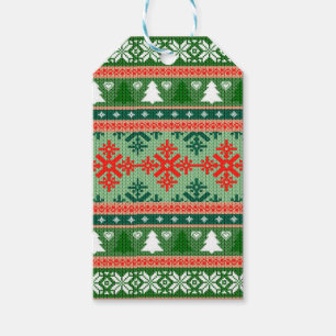 Étiquettes-cadeau Patters de Christmas