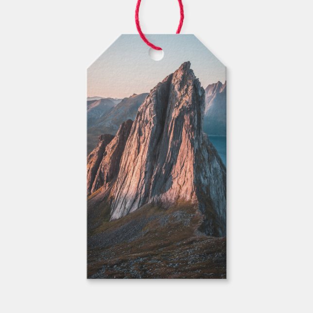 Étiquettes-cadeau Paysage Epic Mountain Norway Photo (Devant)