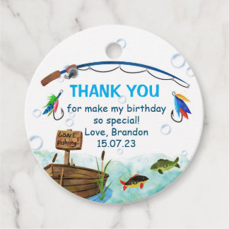 Étiquettes Cadeau Pêche o-poisson-allié petit pêcheur anniversaire