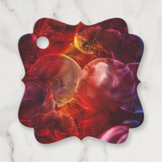 Étiquettes Cadeau Peinture à la main Imaginaire de l'espace profond