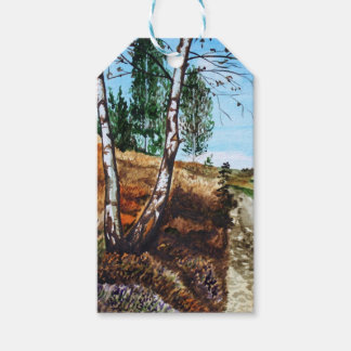 Étiquettes-cadeau Peinture aquarelle d'automne
