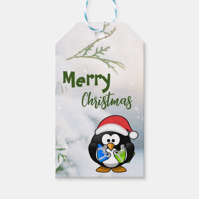Étiquettes-cadeau Penguin  (Devant)