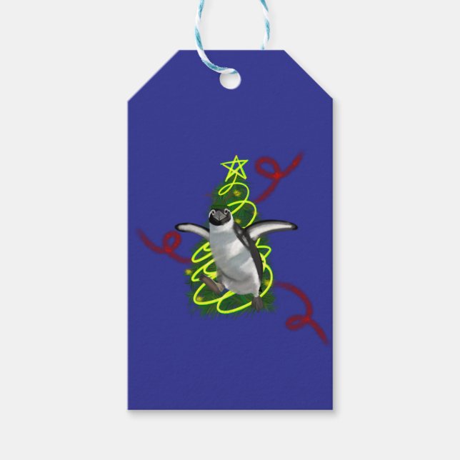 Étiquettes-cadeau Penguin Christmas (Devant)