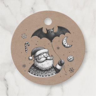 Étiquettes Cadeau Père Noël Claws