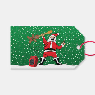 Étiquettes-cadeau Père Noël en métal lourd