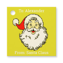 Père Noël Jaune Personnalisé Nom 
