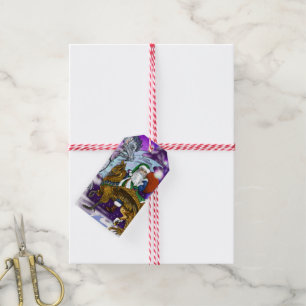 Étiquettes-cadeau Père Noël mythique