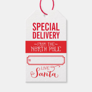 Étiquettes-cadeau PÈRE NOËL OFFRE OFFICIELLE cadeau de vacances spéc