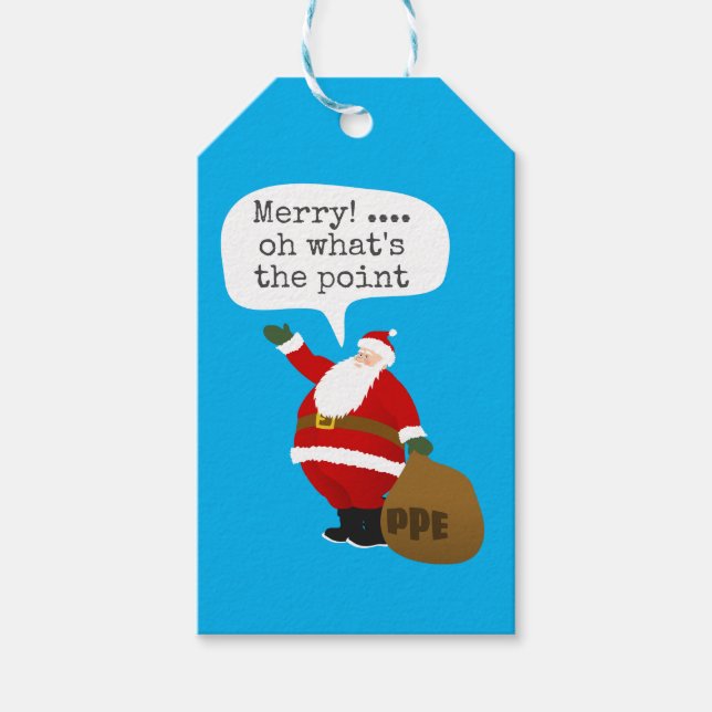 ÉTIQUETTES-CADEAU PÈRE NOËL PPE (Devant)
