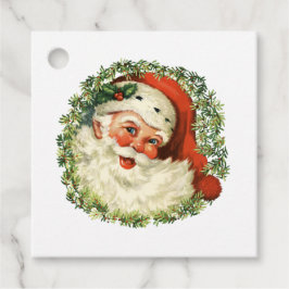 Étiquettes Cadeau Père Noël Vintage classique
