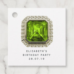 Étiquettes Cadeau Péridot August Birthstone