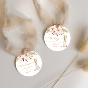 Étiquettes Cadeau Perles modernes et Fête des mariées de poursuites