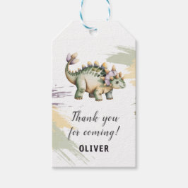 Étiquettes-cadeau Personalized Dinosaur Thank You