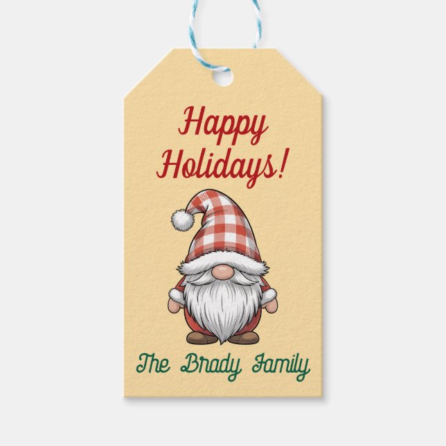 Étiquettes-cadeau Personalized holiday gift tag (Devant)