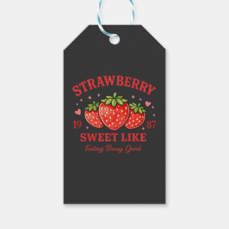 Étiquettes-cadeau Personalized Strawberry Sweet Custom Birth Year