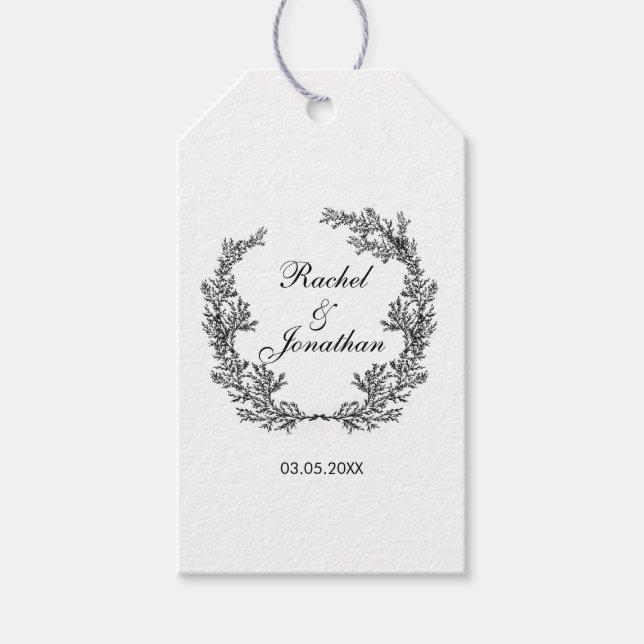 Étiquettes-cadeau Personnalisable avec élégance (Devant)