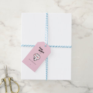 Étiquettes-cadeau Personnalisé Cute rougissant Anniversaire