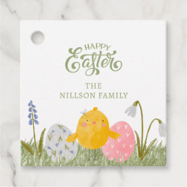 Étiquettes Cadeau Personnalisé Joyeux Pâques mignon
