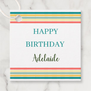 Étiquettes Cadeau Personnalisé Obtenons Plage Joyeux anniversaire