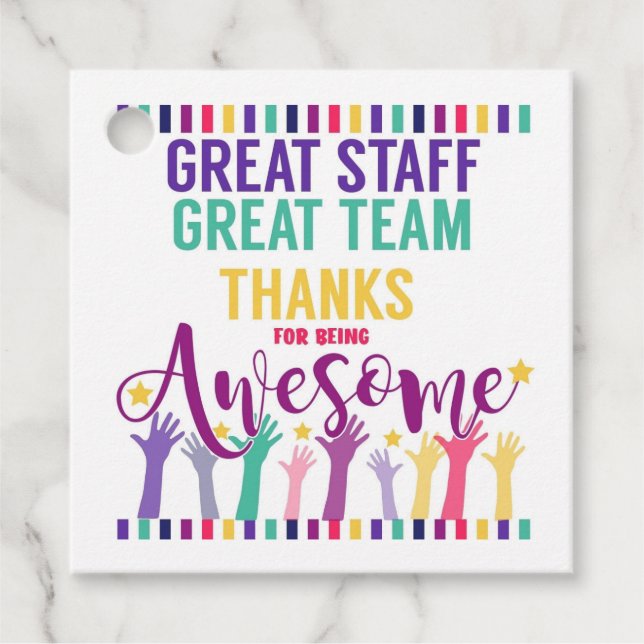 Étiquettes Cadeau Personnel excellent (Devant)