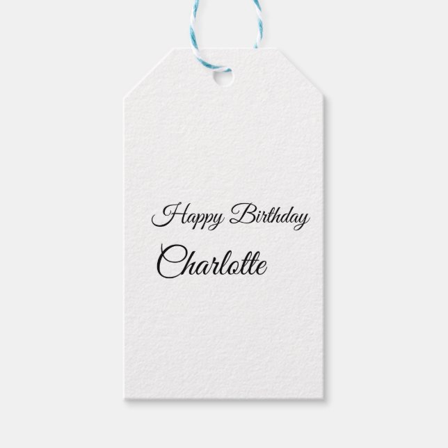 ÉTIQUETTES-CADEAU PETIT ANNIVERSAIRE DE CUTIE (Devant)