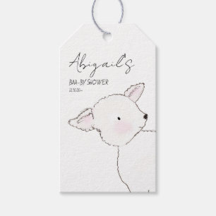 Étiquettes-cadeau Petit Baby shower d'agneau