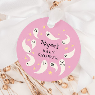 Étiquettes Cadeau Petit Baby shower de fille Boo