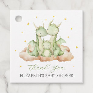 Étiquettes Cadeau Petit Baby shower Dragon