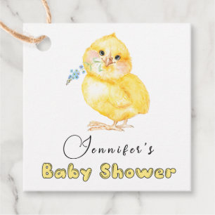 Étiquettes Cadeau Petit Baby shower floral de poussette
