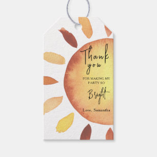 Étiquettes-cadeau Petit Baby shower solaire ou Merci d'anniversaire