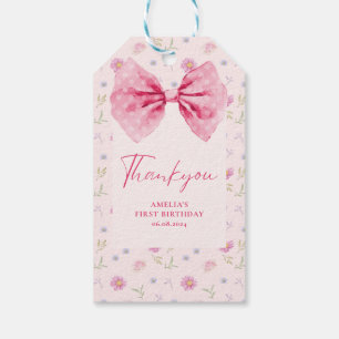 Étiquettes-cadeau Petit bijou floral petite miss Onederful anniversa