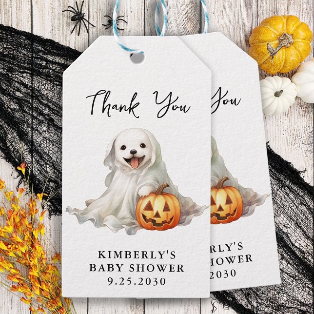 Étiquettes-cadeau Petit Boo Cute Halloween Simple Baby shower (Créateur téléchargé)