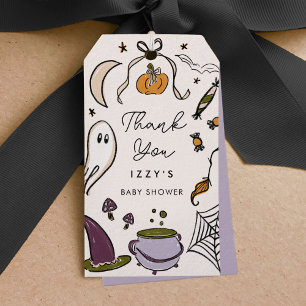 Étiquettes-cadeau Petit Boo Due Halloween Baby shower Merci