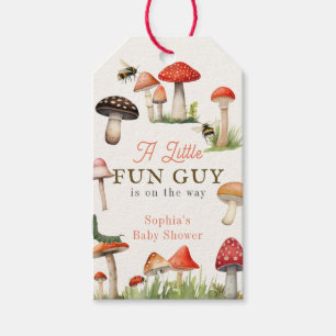 Étiquettes-cadeau Petit Champignon Amusant Baby Shower Garçon