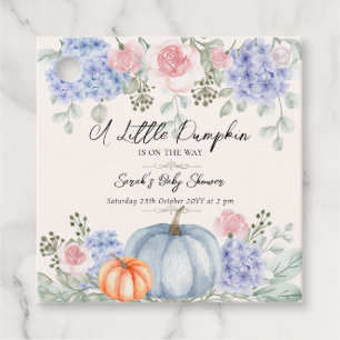 Étiquettes Cadeau Petit Citrouille floral Halloween Baby shower d'au