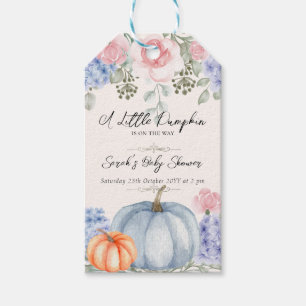 Étiquettes-cadeau Petit Citrouille floral Halloween Baby shower d'au