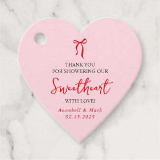 Étiquettes Cadeau Petit coeur de Baby shower de Valentine